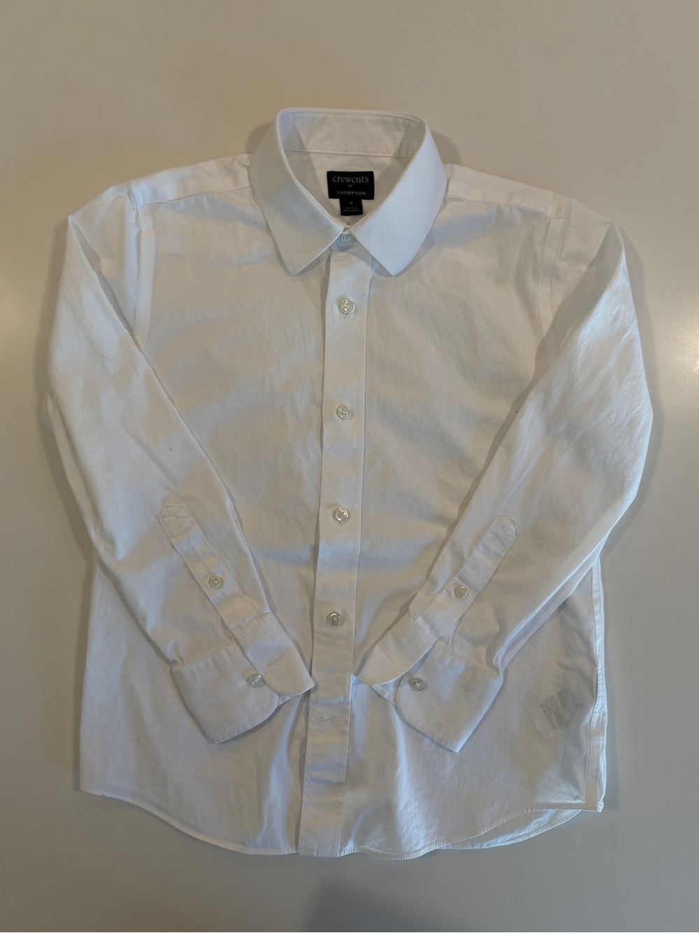 Crewcuts White Button-Front Dress Shirt